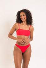 Carica l'immagine nel visualizzatore di Gallery, Image 03: Rio De Sol Ensemble Set Rouge Bandeau-Reto Nice-Fio