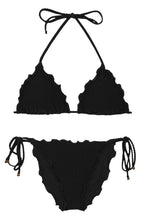 Carica l'immagine nel visualizzatore di Gallery, Product Front: Rio De Sol Ensemble Set Dots-Black Frufru-Comfy