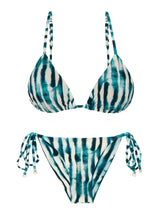 Carica l'immagine nel visualizzatore di Gallery, Product Front: Rio De Sol Ensemble Set Azule Lia Cheeky-Tie