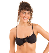 Carica l'immagine nel visualizzatore di Gallery, Gallery: Rio De Sol Haut Top Dots-Black Balconet-Tie