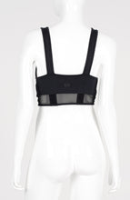 Carica l'immagine nel visualizzatore di Gallery, Model Back: Alto Giro Fitness Haut Top Light Transparencia Preto