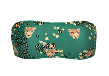 Carica l'immagine nel visualizzatore di Gallery, Product Front: Rio De Sol Haut Top Roar-Green Bandeau-Reto