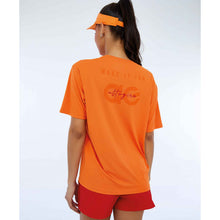 Carica l'immagine nel visualizzatore di Gallery, Model Back: Alto Giro Fitness Haut T-Shirt Skin Fit Make It Fun Laranja Gym