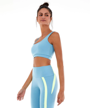 Carica l'immagine nel visualizzatore di Gallery, Image 02: Alto Giro Fitness Haut Top Blackout Costas Regata Azul Waters