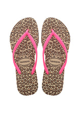 Carica l'immagine nel visualizzatore di Gallery, Image 04: Havaianas Tongs Havaianas Slim Animals Sandgrey/Pink