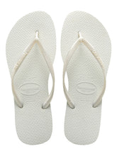 Carica l'immagine nel visualizzatore di Gallery, Product Front: Havaianas Tongs Slim White