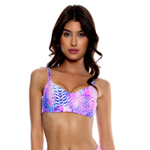Carica l'immagine nel visualizzatore di Gallery, Gallery: Luli Fama Haut Top Strappy Blue Pink