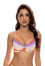 Carica l'immagine nel visualizzatore di Gallery, Model Front: Luli Fama Haut Top Underwire Miami Sunsets