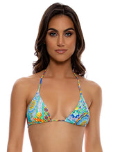 Carica l'immagine nel visualizzatore di Gallery, Model Front: Luli Fama Haut Top Wavy Ruched Amalfi