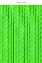 Carica l'immagine nel visualizzatore di Gallery, Image 05: Luli Fama Haut Top Wavy Ruched Que Sera Sera Neon Lime