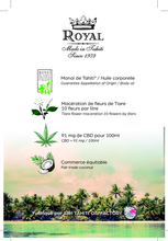 Carica l'immagine nel visualizzatore di Gallery, Image 06: Monoï Royal Solaire Monoi Royal Cb Glass Bottle