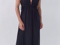 Carica e avvia il video nel visualizzatore di galleria, Video: Rio De Sol Vêtement De Plage Black Long Dress Soleil