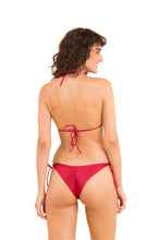 Carica l'immagine nel visualizzatore di Gallery, Model Back: Rio De Sol Bas Bottom Shimmer-Divino Cheeky-Tie