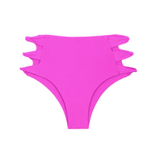 Carica l'immagine nel visualizzatore di Gallery, Product Front: Rio De Sol Bas Bottom Vita-Pink High-Waist-Spin