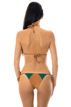 Carica l'immagine nel visualizzatore di Gallery, Model Back: Rio De Sol Bas Calcinha Copper Green