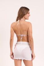 Carica l'immagine nel visualizzatore di Gallery, Model Back: Rio De Sol Jupe De Page Memphis-White Mini Skirt Ruched