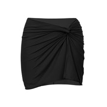 Carica l'immagine nel visualizzatore di Gallery, Product Front: Rio De Sol Jupe De Page Nero Skirt-Knot