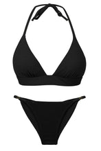 Carica l'immagine nel visualizzatore di Gallery, Product Front: Rio De Sol Ensemble Set Bora-Black Tri-Cos Cheeky-Fixa