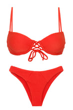 Carica l'immagine nel visualizzatore di Gallery, Product Front: Rio De Sol Ensemble Set Cotele-Tomate Balconet-Pushup Lisboa