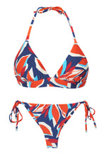 Carica l'immagine nel visualizzatore di Gallery, Product Front: Rio De Sol Ensemble Set Leaves Tri-Cos Cheeky-Micro