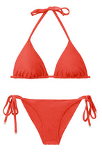 Carica l'immagine nel visualizzatore di Gallery, Product Front: Rio De Sol Ensemble Set Malibu-Chili Tri-Inv Cheeky-Tie