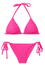 Carica l'immagine nel visualizzatore di Gallery, Product Front: Rio De Sol Ensemble Set Malibu-Rosa Tri-Inv Cheeky-Tie