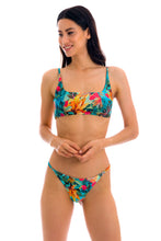 Carica l'immagine nel visualizzatore di Gallery, Model Front: Rio De Sol Ensemble Set Paradise Bra-Sport Ibiza-Fixa