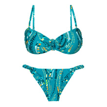 Carica l'immagine nel visualizzatore di Gallery, Product Front: Rio De Sol Ensemble Set Rain Bandeau-Crispy Cheeky-Crispy