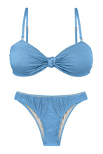 Carica l'immagine nel visualizzatore di Gallery, Product Front: Rio De Sol Ensemble Set Shimmer-Baltic-Sea Bandeau-Joy Essential