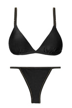 Carica l'immagine nel visualizzatore di Gallery, Product Front: Rio De Sol Ensemble Set Shimmer-Black Tri-Fixo California
