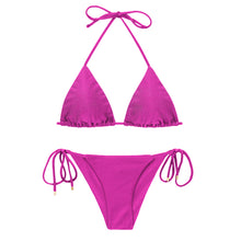 Carica l'immagine nel visualizzatore di Gallery, Product Front: Rio De Sol Ensemble Set Shimmer-Gaia Tri-Inv Cheeky-Tie