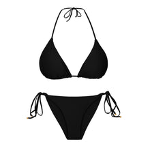 Carica l'immagine nel visualizzatore di Gallery, Product Front: Rio De Sol Ensemble Set Touch-Black Tri-Inv Cheeky-Tie