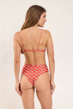 Carica l'immagine nel visualizzatore di Gallery, Model Back: Rio De Sol Haut Top Floral-Scales Balconet-Tie