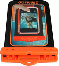 Carica l'immagine nel visualizzatore di Gallery, Model Back: Seawag Sac De Plage Seawag Black & Orange Waterproof Case 5.7
