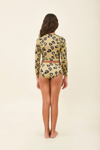 Carica l'immagine nel visualizzatore di Gallery, Model Back: Uv Line Une Pièce Fille Girl Bikini Hot Pant Jaguar Upf50+