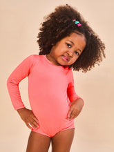 Carica l'immagine nel visualizzatore di Gallery, Gallery: Uv Line Maillot De Bain Bébé Baby Longsleeve Swimsuit Coral Upf50+
