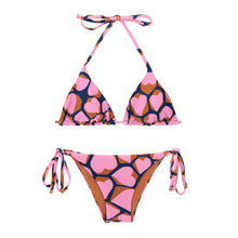 Carica l'immagine nel visualizzatore di Gallery, Product Front: Rio De Sol Ensemble Set Amore-Pink Tri-Inv Lacinho
