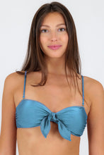 Carica l'immagine nel visualizzatore di Gallery, Gallery: Rio De Sol Haut Top Shimmer-Baltic-Sea Bandeau-Knot
