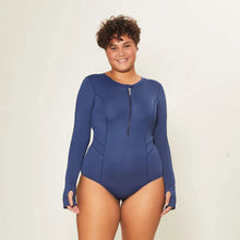 Carica l'immagine nel visualizzatore di Gallery, Image 06: Uv Line Une Pièce Swimsuit Macae Navy Blue Upf50+
