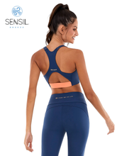Carica l&#39;immagine nel visualizzatore di Gallery, Top Bodytex II Abertura Com Ziper Azul Ocean
