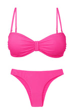 Carica l'immagine nel visualizzatore di Gallery, Product Front: Rio De Sol Ensemble Set Malibu-Rosa Bandeau-Duo Essential
