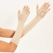 Carica l'immagine nel visualizzatore di Gallery, Image 04: Uv Line Gants Long Gloves Uni Chocolate Upf50+
