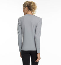 Carica l'immagine nel visualizzatore di Gallery, Model Back: Uv Line T-Shirt Longsleeve Uvpro Fem Grey Upf50+
