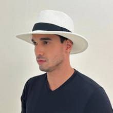 Carica l'immagine nel visualizzatore di Gallery, Image 06: Uv Line Chapeau Panama Hat Shanghai Imp Uni White Black Upf50+
