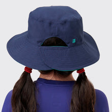 Carica l'immagine nel visualizzatore di Gallery, Model Back: Uv Line Chapeau Souple/Capeline Hat California Inf Navy Blue Lagoa Upf50+
