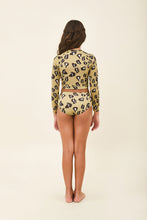 Carica l'immagine nel visualizzatore di Gallery, Model Back: Uv Line Une Pièce Fille Girl Bikini Hot Pant Jaguar Upf50+
