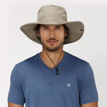 Carica l'immagine nel visualizzatore di Gallery, Model Front: Uv Line Chapeau Souple/Capeline Safari Kaki Upf50+
