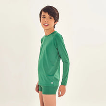 Carica l'immagine nel visualizzatore di Gallery, Image 02: Uv Line T-Shirt Longsleeve Uvpro Kids Verde Brasil Upf50+
