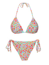 Carica l'immagine nel visualizzatore di Gallery, Product Front: Rio De Sol Ensemble Set Ditsy-Sky Tri-Inv Cheeky-Tie
