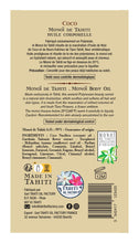 Carica l'immagine nel visualizzatore di Gallery, Product Back: Vahine Monoi Oils Vahine Monoi Coco 125Ml
